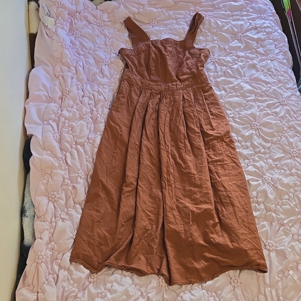 Brown jean dress